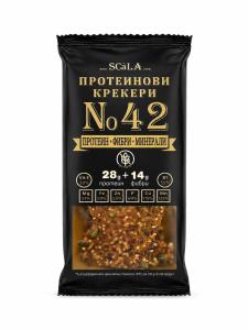 SCALA No. 42 Безглутенови протеинови крекери с минерали и фибри 80г