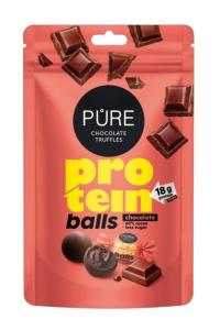 Pure Протеинови трюфели Protein Balls Тъмен шоколад Плик 91г