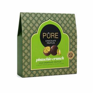 Pure Трюфели Pistachio Crunch Млечен шоколад Кутия 94г