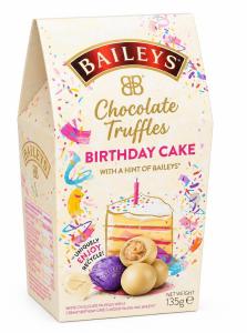 Baileys Шоколадови трюфели Birthday Cake Бял шоколад 135г Картонена кутия