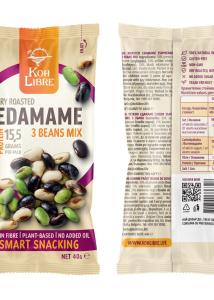 Koh Libre Печено Едамаме Микс от 3 Вида Зърна 3 Beans Mix 40 г