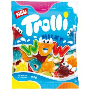 Trolli Milky Wow Желирани бонбони с млечен вкус - крави 150г