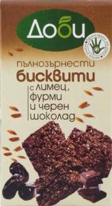ДОБИ Бисквити с лимец, фурми и черен шоколад 150г