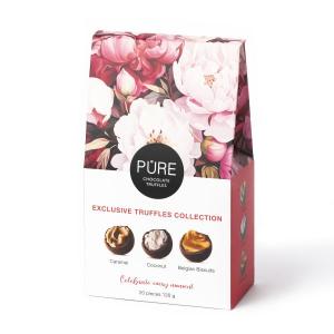 Pure млечни шоколадови трюфели асорти 120г