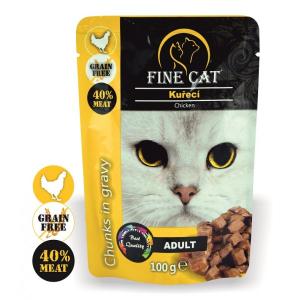 Fine Cat Пауч с Пилешко месо 22бр. х 100гр.