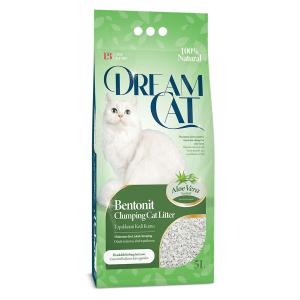 Котешка тоалетна DREAMCAT BENTONITE АЛОЕ ВЕРА 5Л.