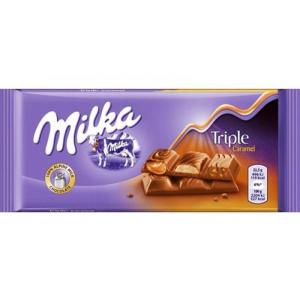 ШОКОЛАД МИЛКА ТРИПЪЛ КАРАМЕЛ 90ГР