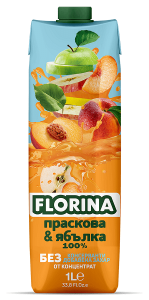 1Л.ПРАСКОВА+ЯБЪЛКА 100% ФЛОРИНА
