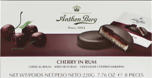 Anthon Berg Шоколадови бонбони Череша в ром 220 г кутия