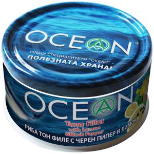 Ocean Риба тон филе с лимон и черен пипер 185 г