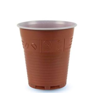 5 PLAL Чаши COMPACTO – кафяви 166 ml. 100бр