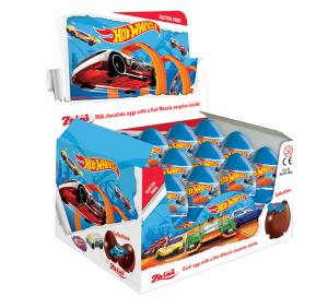 24бр. Шоколадово яйце Hot Wheels
