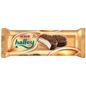 Ülker Бисквити Halley с маршмелоу и шоколад 240 г пакет