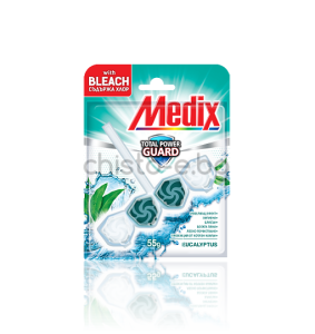 Medix TOTAL POWER GUARD WC БЛОКЧЕ ЕВКАЛИПТ С ХЛОР 55ГР.