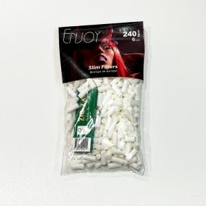 Enjoy Филтри за цигари Slim 6 мм 240 бр с хартийки