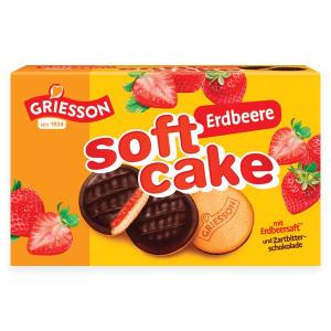 Griesson Soft Cake Strawberry Бисквити с Ягода и Тъмен Шоколад 300 г