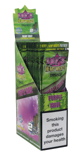 Juicy Jay's Конопени блантове Hemp Wraps Purple Wave дисплей 25 бр
