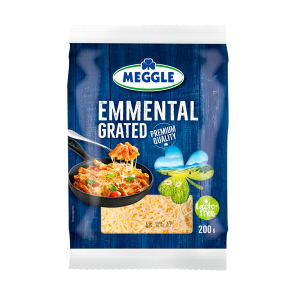 MEGGLE Ементал Сирене без лактоза настъргано, 200 г