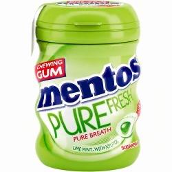 Mentos Pure Fresh дъвки с вкус на лайм и мента кутия 60г