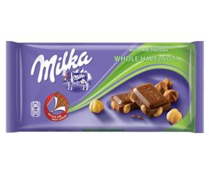ШОКОЛАД MILKA ЦЯЛ ЛЕШНИК 100 Г
