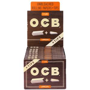 OCB UNBLEACHED 1 1/4 + TIPS 24бр.