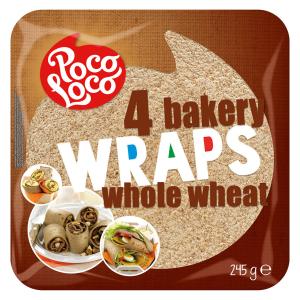 POCO LOCO ПЪЛНОЗЪРНЕСТИ ТОРТИЛИ (4 БР., 25 СМ)