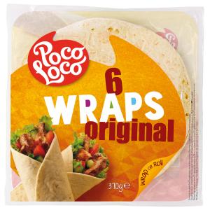 POCO LOCO ПШЕНИЧНИ ТОРТИЛИ (6 БР., 25 СМ)