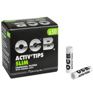 OCB Филтри с активен въглен Activ'Tips Slim 7 мм 50 бр