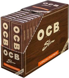 OCB Unbleached Slim + Tips 32бр.