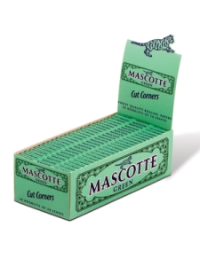 Mascotte Хартийки за цигари Green Cut Corners 50 бр пакета х 50 хартийки в кутия