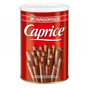 Caprice (Каприз) Вафлени пурички с лешник и какао Papadopoulos 400 г