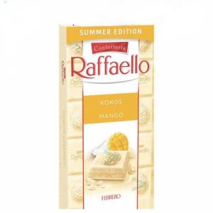 Raffaello Бял шоколад с кокос и манго Summer Edition 90 г