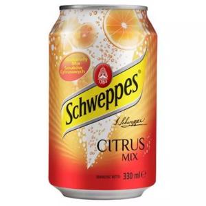 Schweppes Газирана напитка Citrus Mix кен 24 бр Х 330 мл (стек)