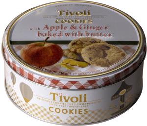 TIVOLI ДАТСКИ БИСКВИТИ С ЯБЪЛКА И ДЖИНДЖИФИЛ ПРИГОТВЕНИ С МАСЛО 150г