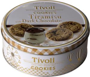 TIVOLI ДАТСКИ БИСКВИТИ С ТИРАМИСУ И ТЪМЕН ШОКОЛАД 150гр