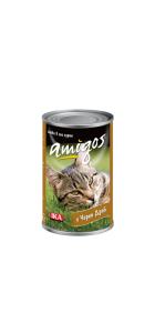 Amigos Консервирана храна за котки с черен дроб 415 г