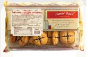 Secretul Bunicii Бисквити Nicole с плодов конфитюр 400 г