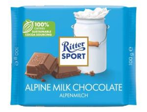 Ritter Sport Млечен шоколад Алпийско мляко 30% какао 100 г