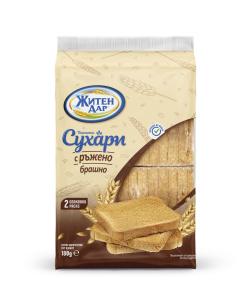 ЖИТЕН ДАР сухари с ръжено брашно 180г