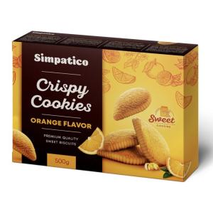 Бисквити с портокалов вкус SIMPATICO – 500гр.